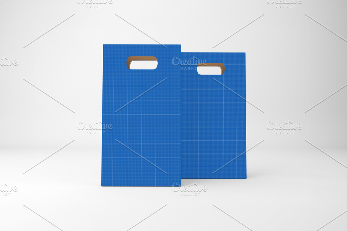 Paper Gift Bag Mockup, a Packaging Mockup by Qaleb Studio