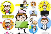 Waitress ~ Cartoon Character Set, a Food Illustration by The Toon Company (Thumbnail 10 of 10)