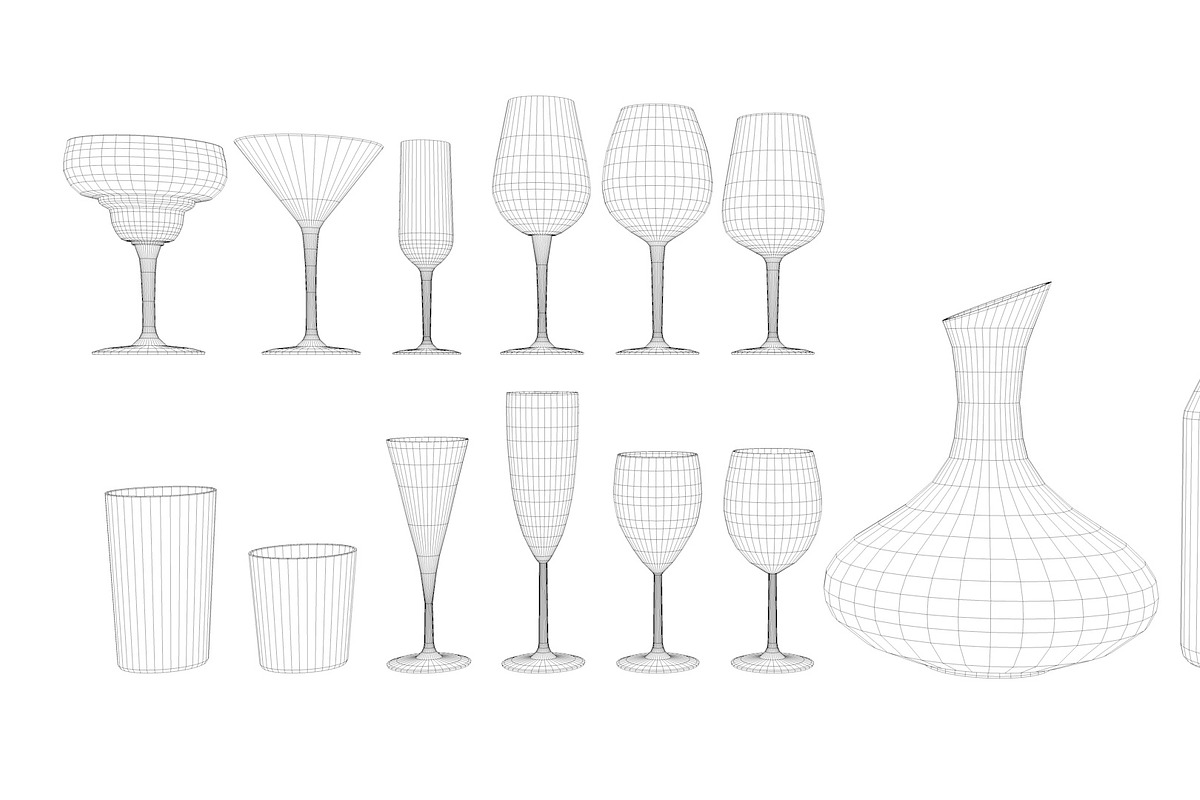 Ikea Glasses, an Object 3D Model by 3D Furnishing (Photo 5 of 5)