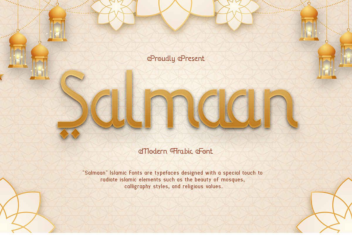 Salmaan - A Modern Arabic Font, a Sans Serif Font by overlaytemplates (Photo 1 of 5)