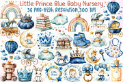 Little Prince Blue Baby Nursery Clip, an Illustration by Sublimation Artist (Thumbnail 1 of 6)