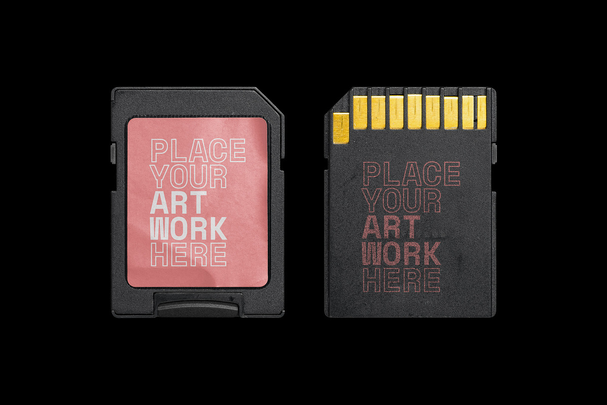 Memory Card Mockup, a Mockup by BULBFISH (Photo 4 of 5)