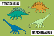 Dinosaur Vector Pack, an Illustration by Cristina Glynn (Thumbnail 5 of 6)
