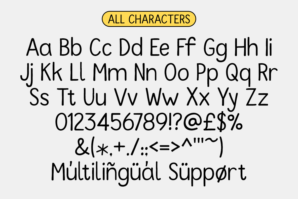 Sunny Smiles - Handwritten Sans Font, a Handwritten Font by RagamKata (Photo 10 of 10)