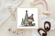 whimsical Santa reindeer clipart, an Illustration by CraftArtStudio (Thumbnail 6 of 6)