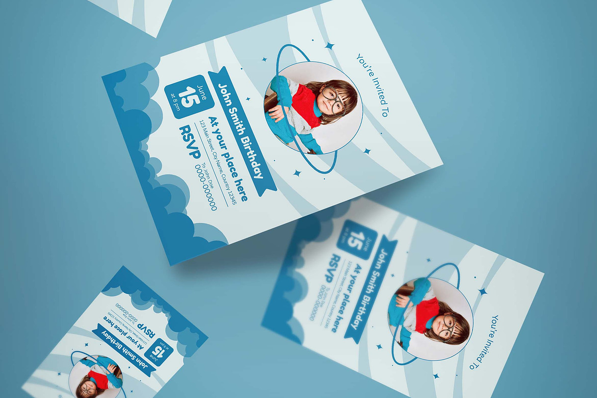 Birthday Invitation, an Invitation Template by graphicook (Photo 2 of 3)