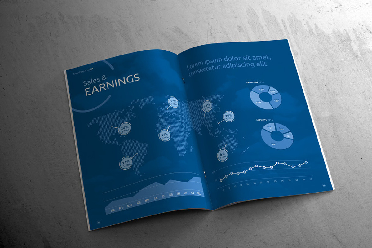 A4 Business Annual Report, a Brochure Template by INTERARTIVITY (Photo 7 of 11)