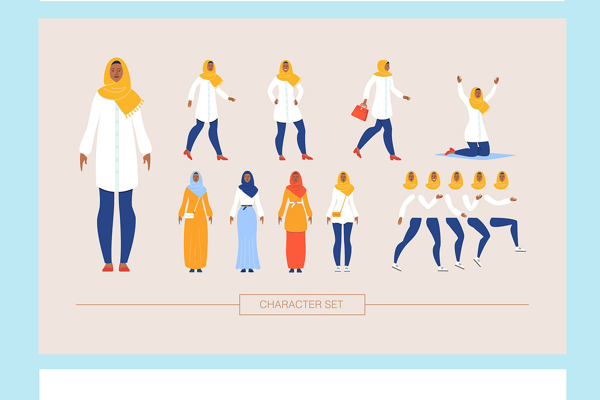 People Constructor Vector Scenes, an Education Illustration by Tera Vector (Photo 3 of 3)