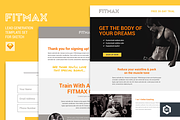 FITMAX Lead Generation Template Set, a Landing Page Template by Block 81 (Thumbnail 1 of 4)