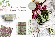 Pattern Collection Birds and Flowers, a Pattern Graphic by OlgaSerbun (Thumbnail 6 of 6)
