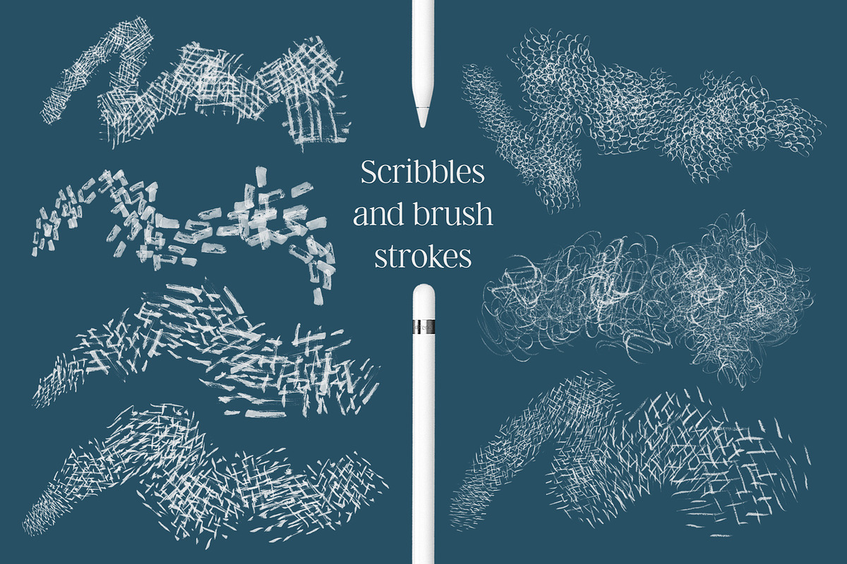 Inky Abstract Procreate Brushes preview 6