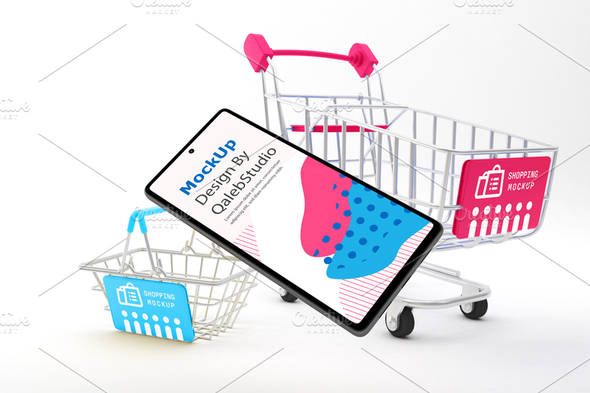 Pixel 6 Shopping Mockup, an Android Mockup by Qaleb Studio (Photo 8 of 13)