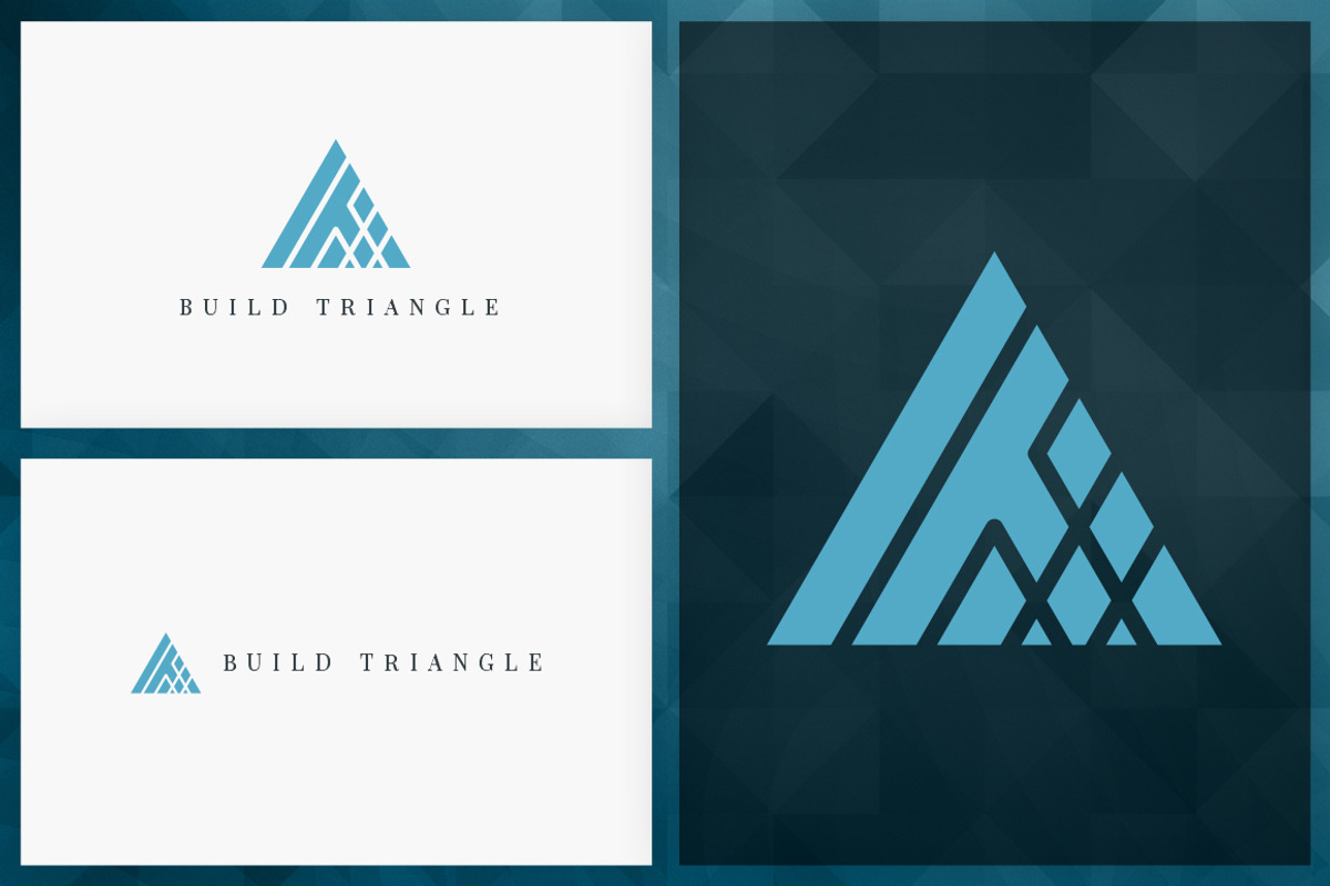 20 Triangle Logos - Filled edition, a Branding & Logo Template by VP Fonts (Photo 5 of 21)