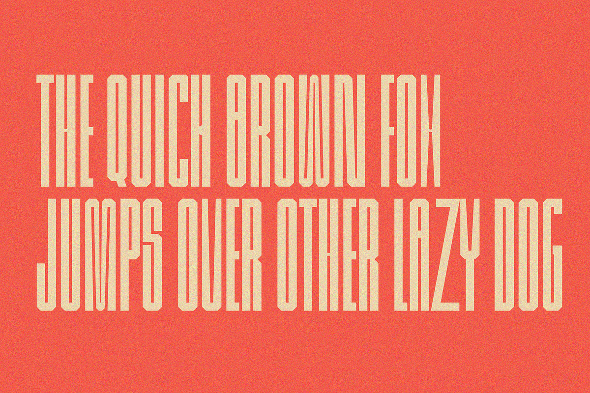 Allungato - Tall Display Font, a Sans Serif Font by Migunani Studio (Photo 5 of 6)
