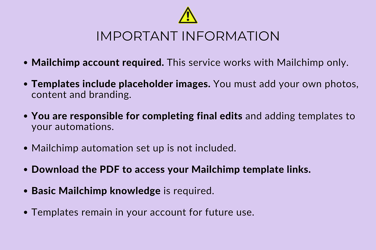 Mailchimp Email Sequence Templates, an Email Template by The Pixel Palace (Photo 8 of 8)