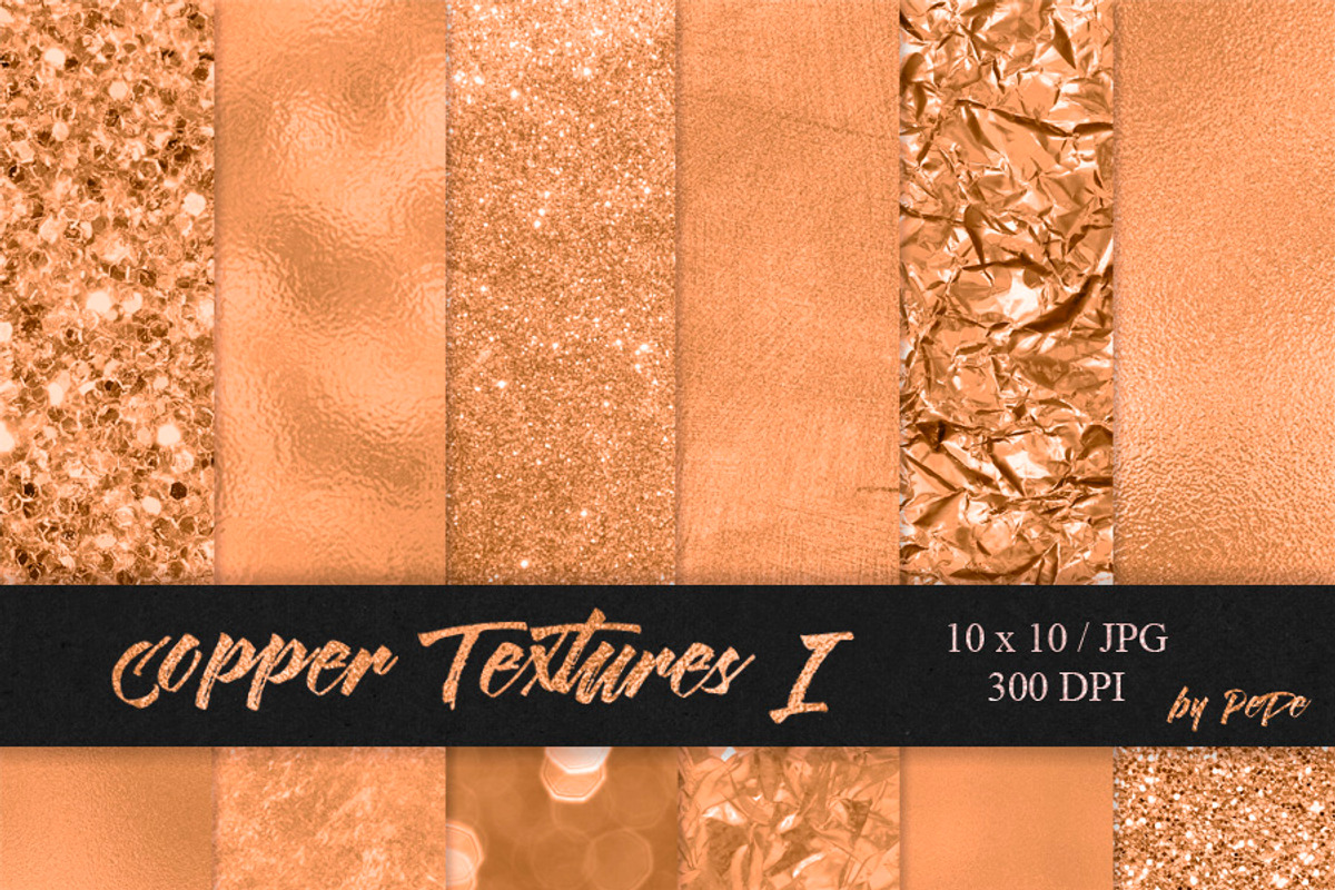 Copper Textures I, a Texture Graphic by PeDe Designs