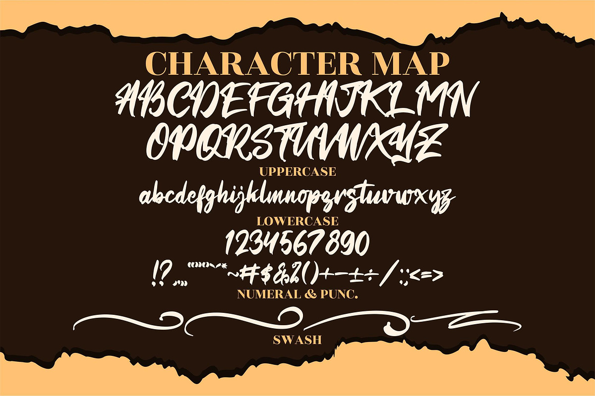 Hercutes Brush Font LS, a Font by GranzCreative (Photo 4 of 16)