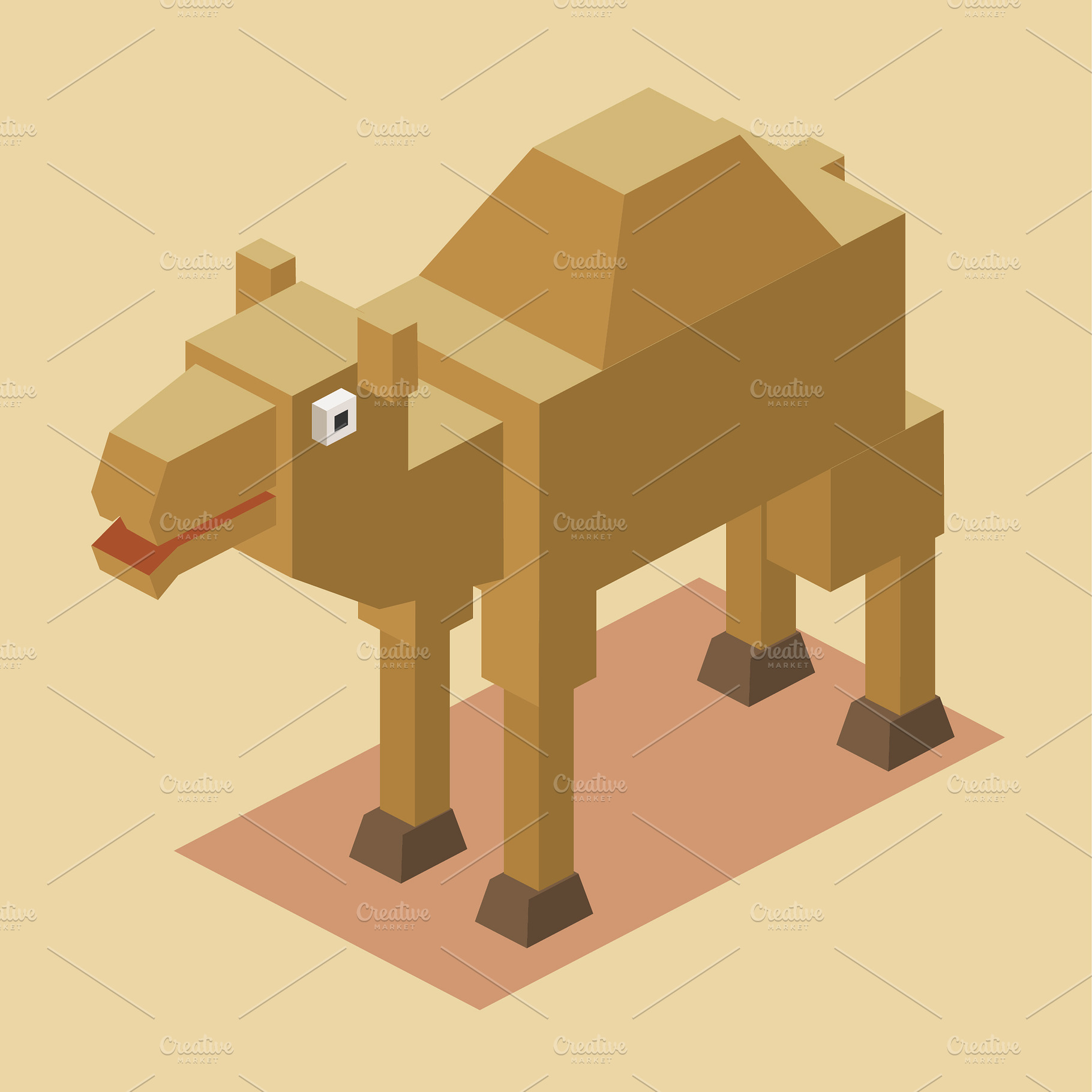 3D Illustration Isometric Collection, an Animal 3D Model by Designbytowo (Photo 16 of 16)