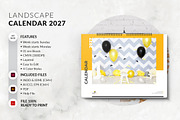 A3 Landscape Calendar 2027 Template, a Stationery Template by MstArtwork (Thumbnail 5 of 5)