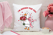 I'm Goosey For You Png, Valentine's, an Illustration by Canvas Craft (Thumbnail 3 of 7)