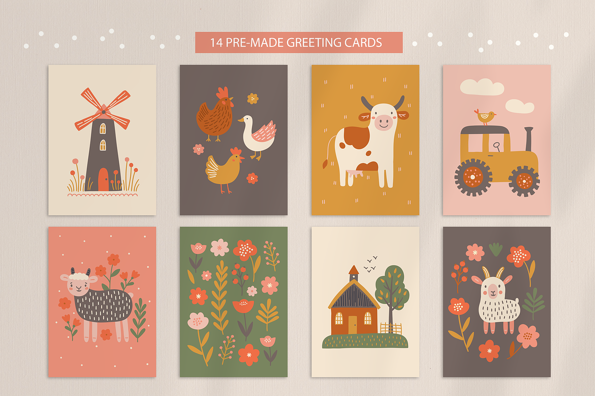 Funny Farm Kit, an Animal Illustration by miumiu (Photo 11 of 15)
