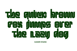 Canger Staong - Display Font