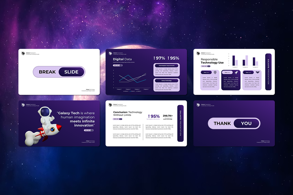 Galaxte - Ai Technology Keynote, a Presentation Template by QR Design Studio (Photo 3 of 3)