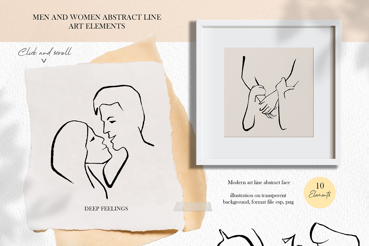 Lovers Couple Men Woman Line art, a Person Illustration by AnnaTkachi (Photo 2 of 6)