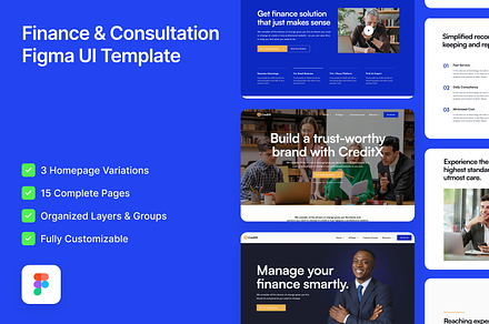 CreditX - Finance Figma Template, an UI Kit Template by FinestDevs