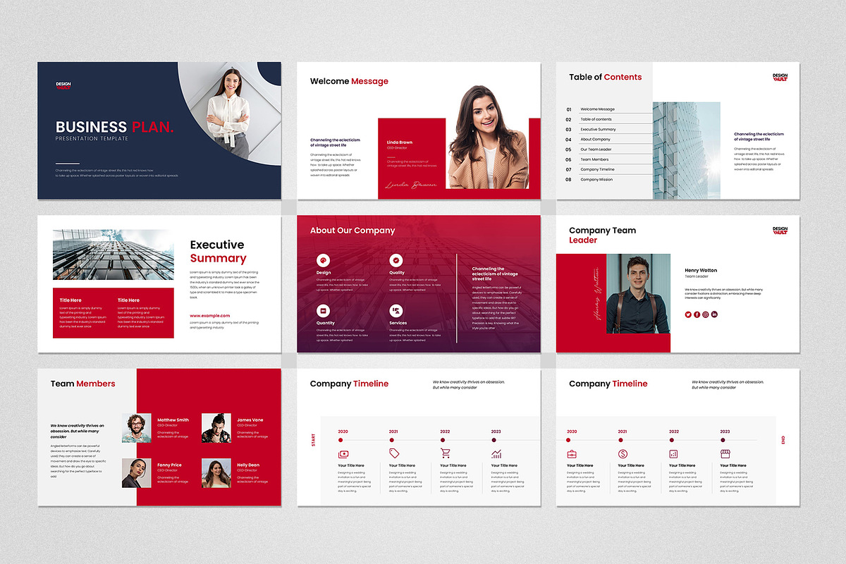 Business Plan PowerPoint Template, a Presentation Template by Design Vault (Photo 2 of 4)