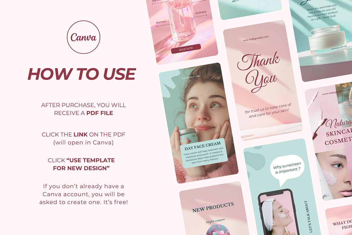 Cosmetics Brand Instagram Templates, a Social Media Template by Ollyta May (Photo 8 of 8)