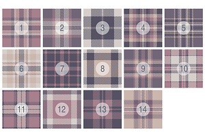 92 Coffee Colors Plaids