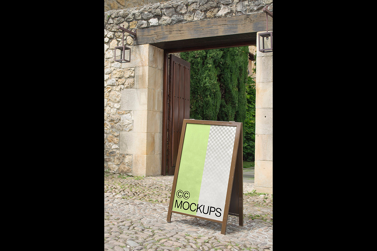 Entrance A-stand Mockups Pack P005, an Advertising Mockup by CC Mockups (Photo 6 of 7)