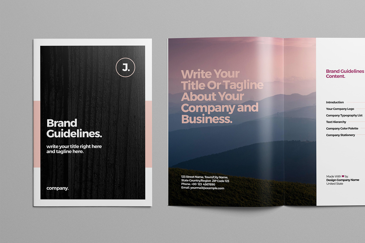 Brand Style Guide Layout, a Presentation Template by broluthfi (Photo 1 of 5)