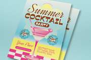 Summer Cocktail Party Flyer, a Flyer Template by graphicook (Thumbnail 2 of 3)