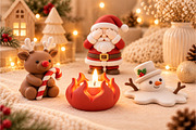 Santa Reindeer Snowman Decor STL, an Object 3D Model by Layerology (Thumbnail 1 of 4)
