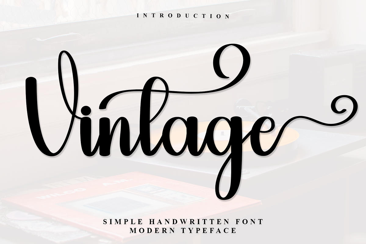 Vintage, a Handwritten Font by FreshTypeINK (Photo 1 of 7)
