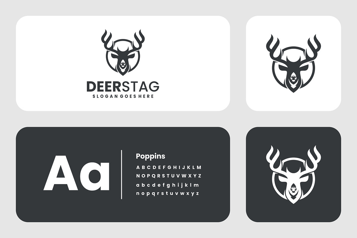 Minimalist Deer Stag Logo Design, a Branding & Logo Template by Artnivora.Std (Photo 3 of 3)