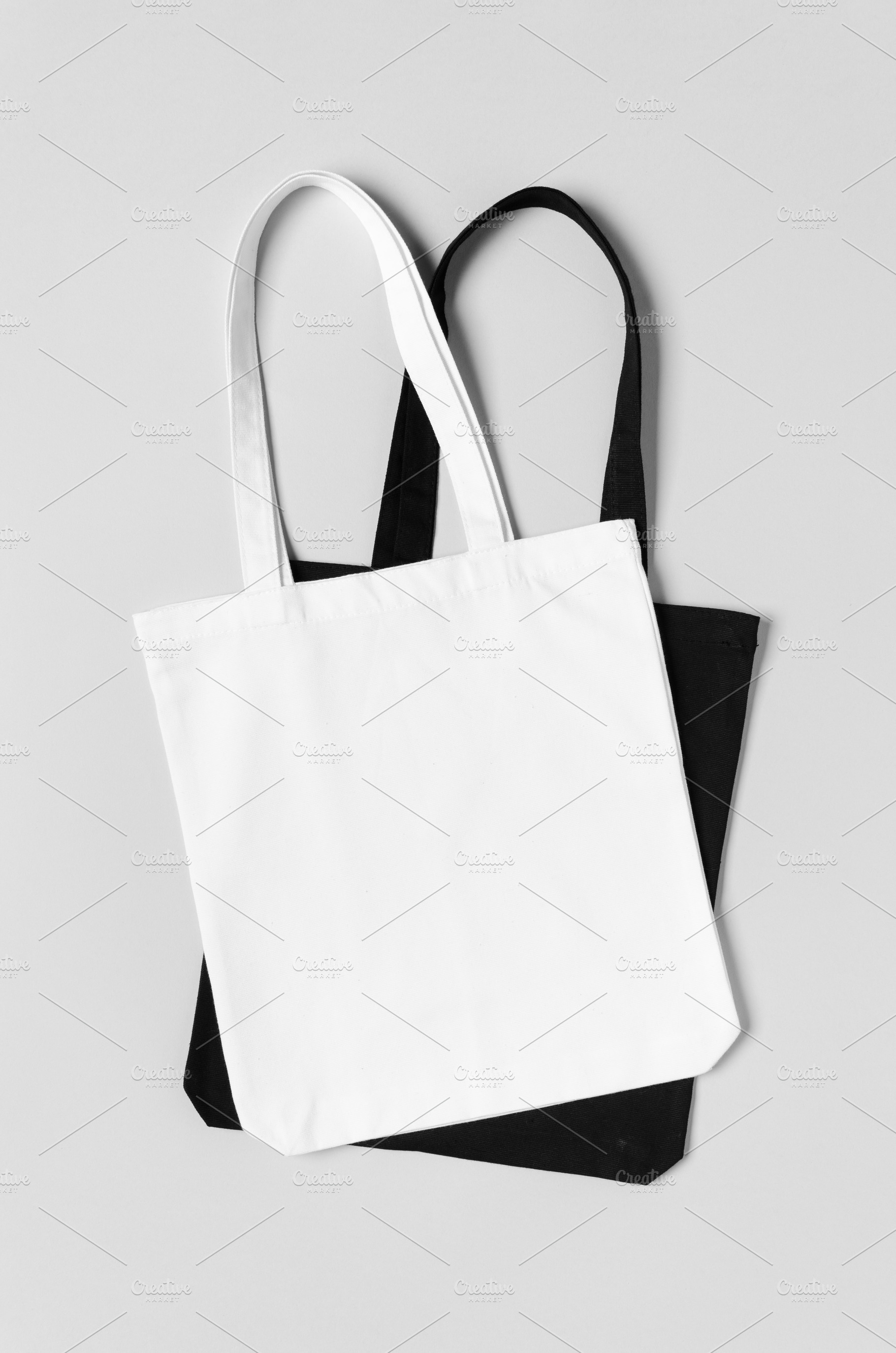 White, black tote bags mockup, JPEG, a Beauty & Fashion Photo by Shablon