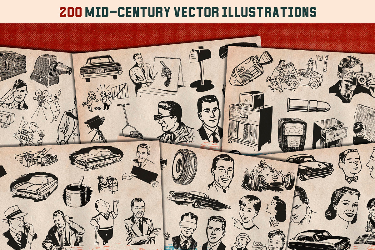 77% OFF Retro Factory Bundle preview 4