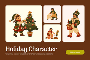 30 Animated Holiday Illustrations