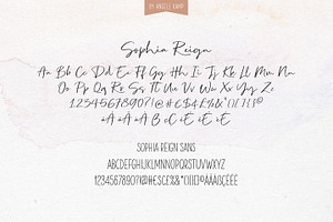 Sophia Reign Signature Font Duo