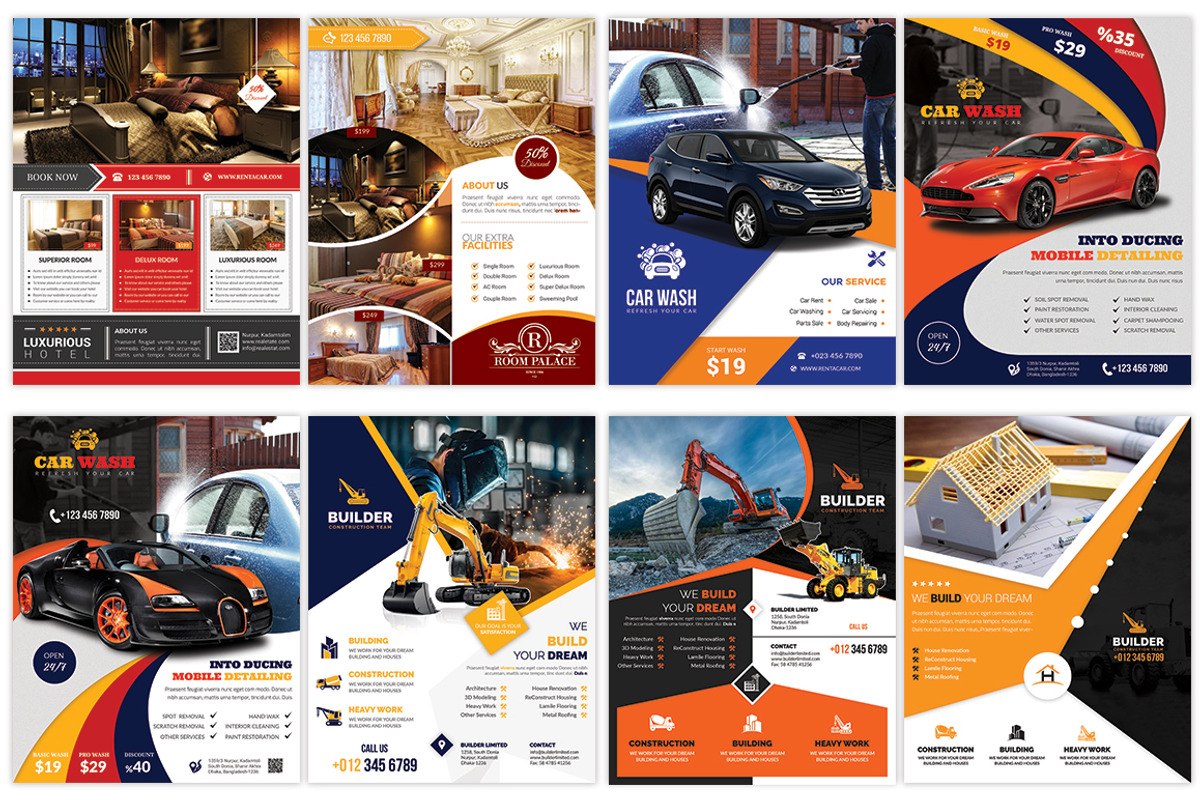 120 Business Flyers Bundle 99% OFF, a Flyer Template by Imagine Design Studio (Photo 11 of 17)
