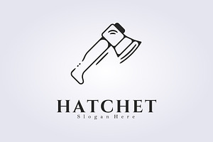 symbol of hatchet logo design, a Branding & Logo Template by Lodzrov