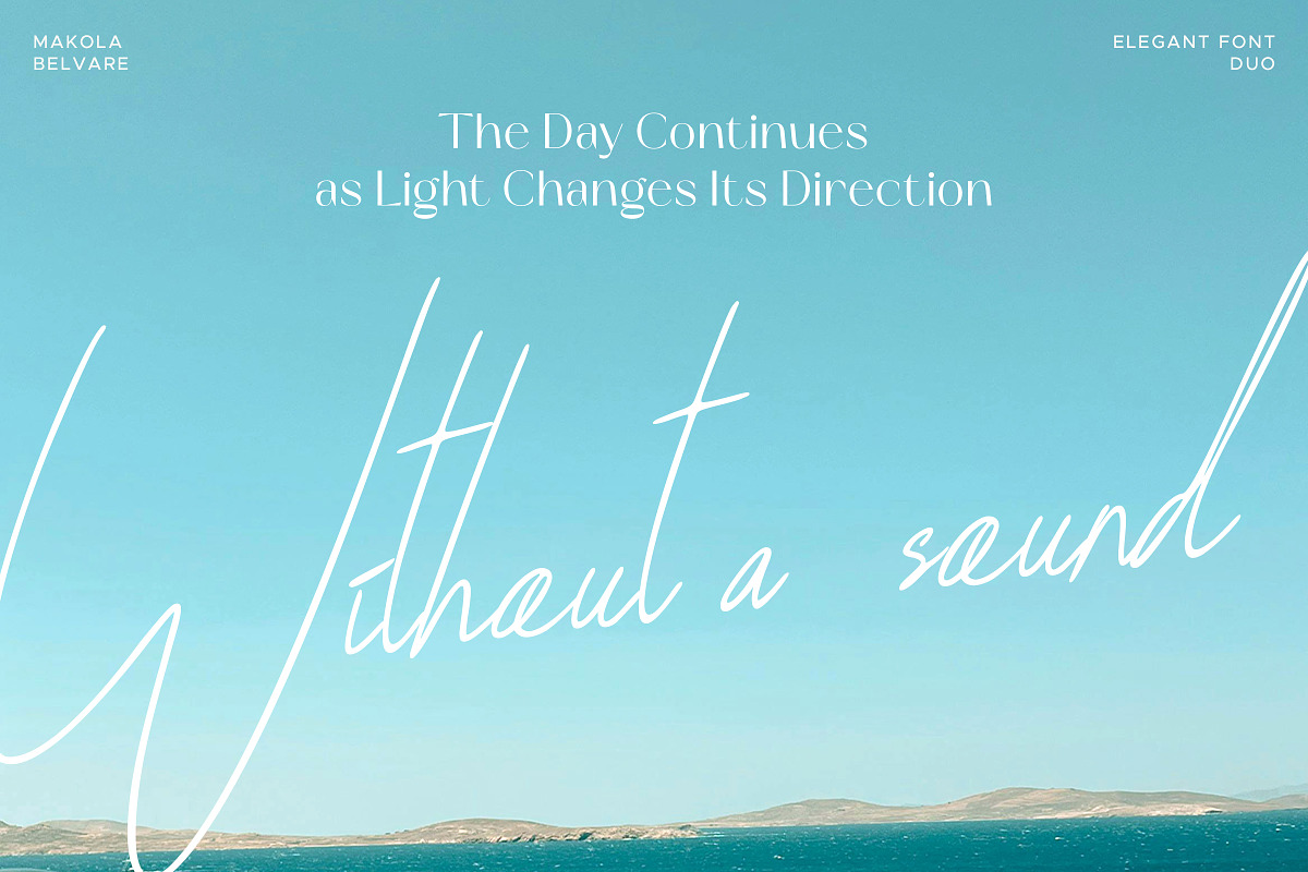 Makola Belvare | Font Duo, a Sans Serif Font by ClevUs (Photo 2 of 12)