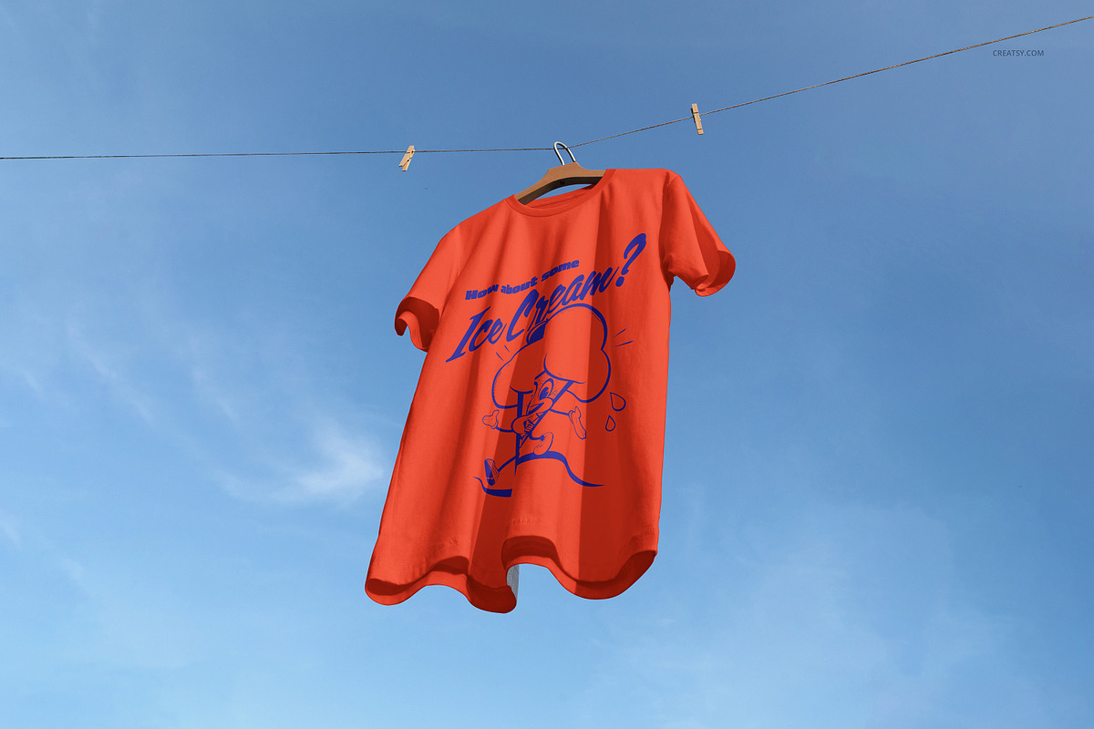 Bella Canvas 3001 T-shirt Mockup Set, a Shirt Mockup by creatsy5 (Photo 4 of 8)