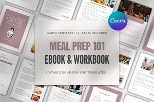 Meal Prep EBook And Workbook Canva