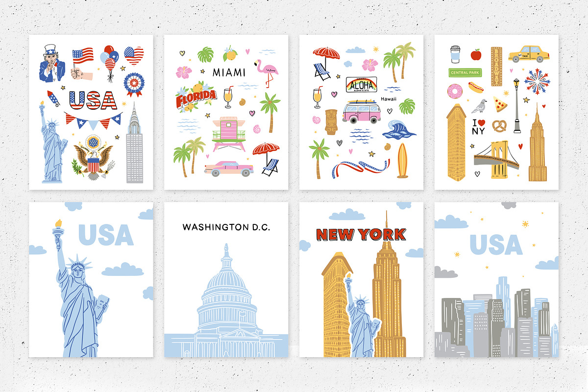 USA Clipart Collection, an Illustration by Redchocolate (Photo 4 of 9)