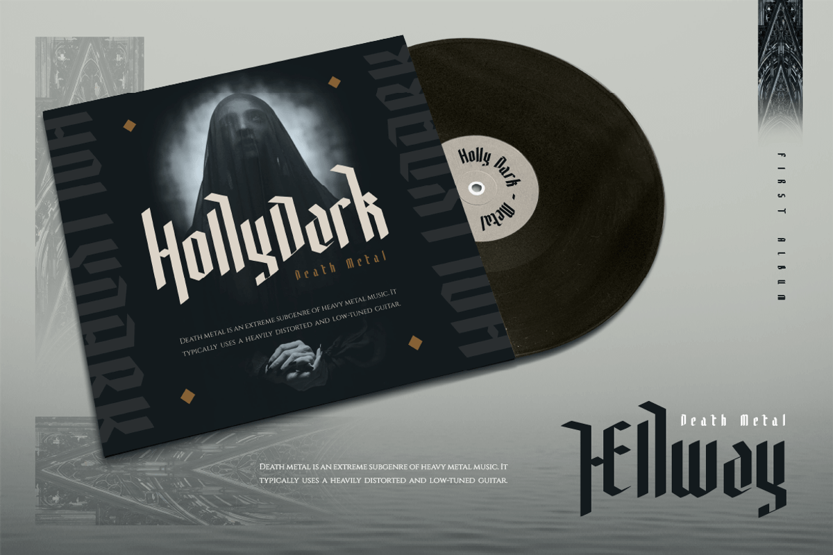 Elderich, a Blackletter Font by kerismaker (Photo 5 of 12)