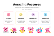 Animated Pigs Stickers, an Emoji Icon by Vectors Market (Thumbnail 2 of 7)